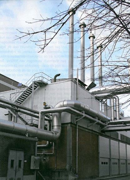The Agfa Combined Heat and Power Co-Generation Plant uses steam from Waste Heat