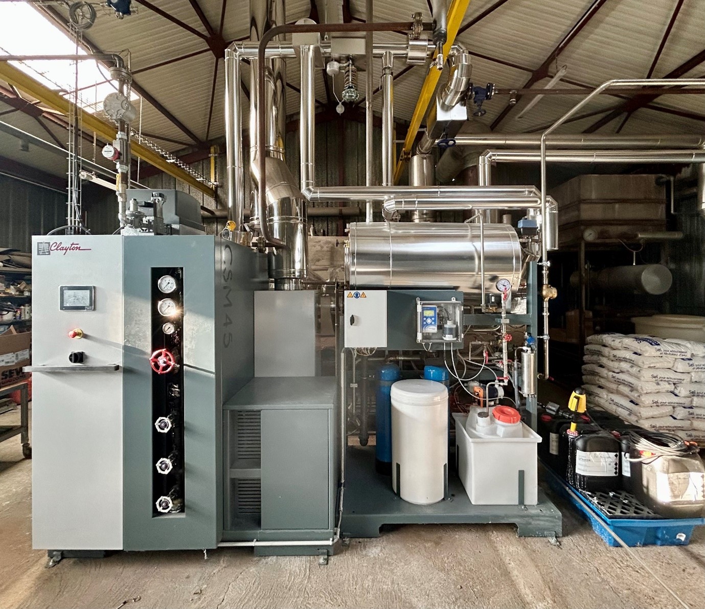 La blanchisserie Roux and the Clayton CSMG-45 steam generator