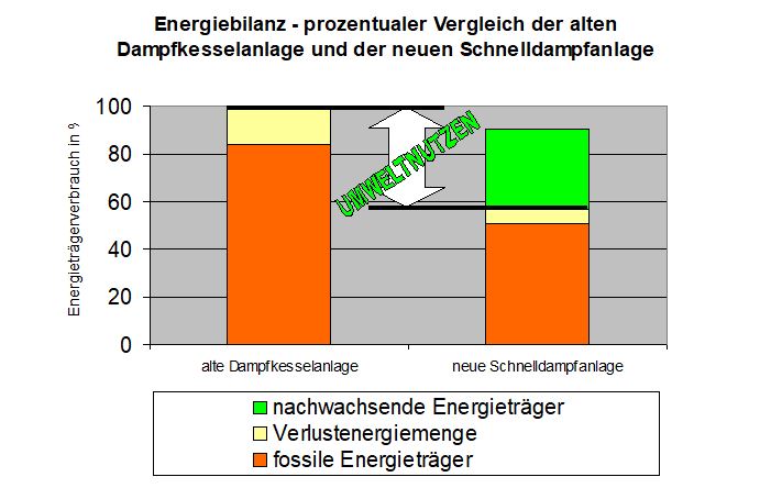 Energiezentrale zur Dampfproduktion