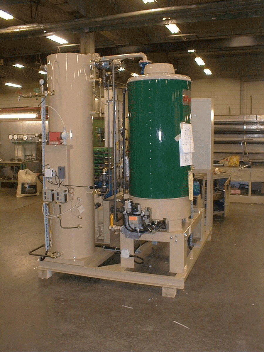 Bata Industrials replaces 1981 Clayton steam generators with new ones in 2006